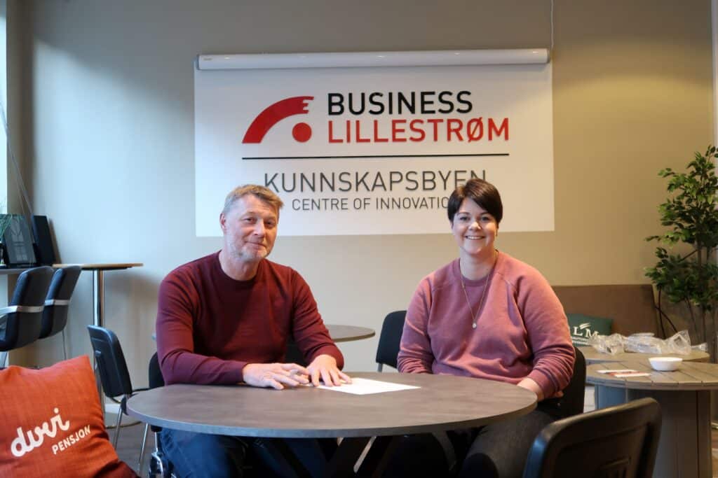 Daglig leder og erfaren gründer Asbjørn Erdal her sammen med daglig leder for Gründerhuset Business Lillestrøm Anette Gangnæs