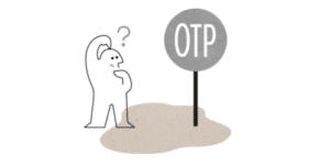 Mann undrer over skilt med OTP