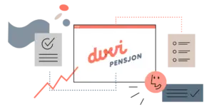 Ilustrasjon av Duvi Pensjon logo