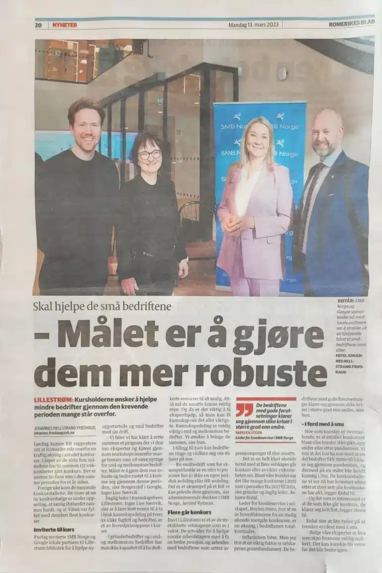 Oppslag i presse med overskriften "Målet er å gjøre dem mer robuste".